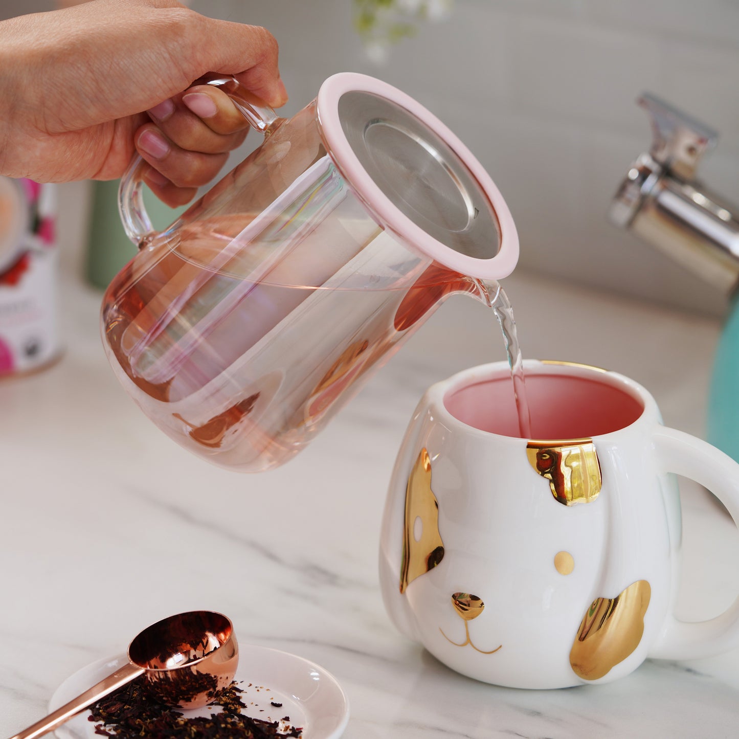 Chas Mini Glass Teapot & Infuser - Wisdom of the Womb