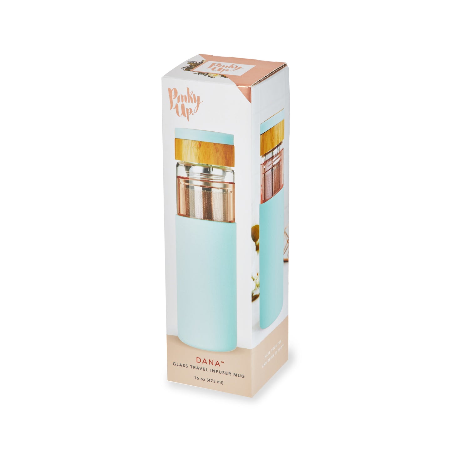 Dana Glass Travel Mug in Turquoise - Wisdom of the Womb