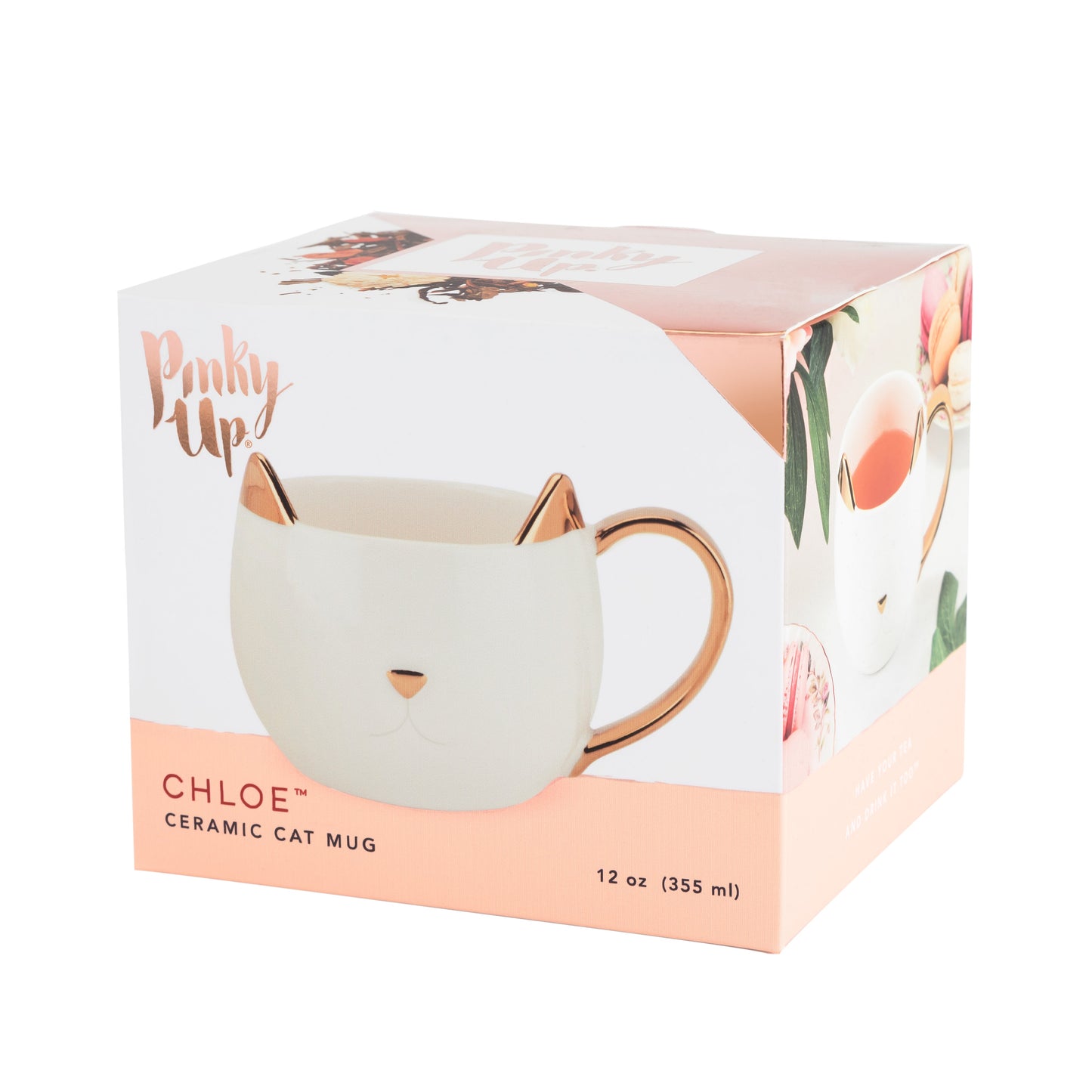 Chloe White Cat Mug - Wisdom of the Womb