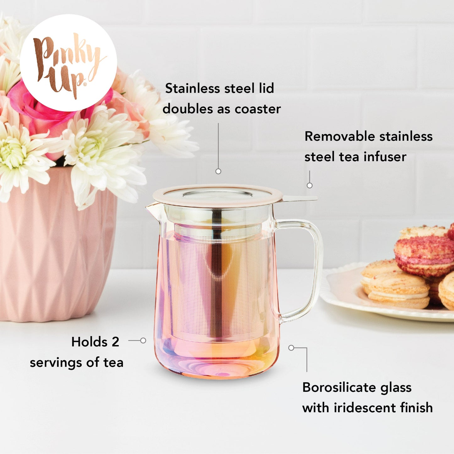Chas Mini Glass Teapot & Infuser - Wisdom of the Womb