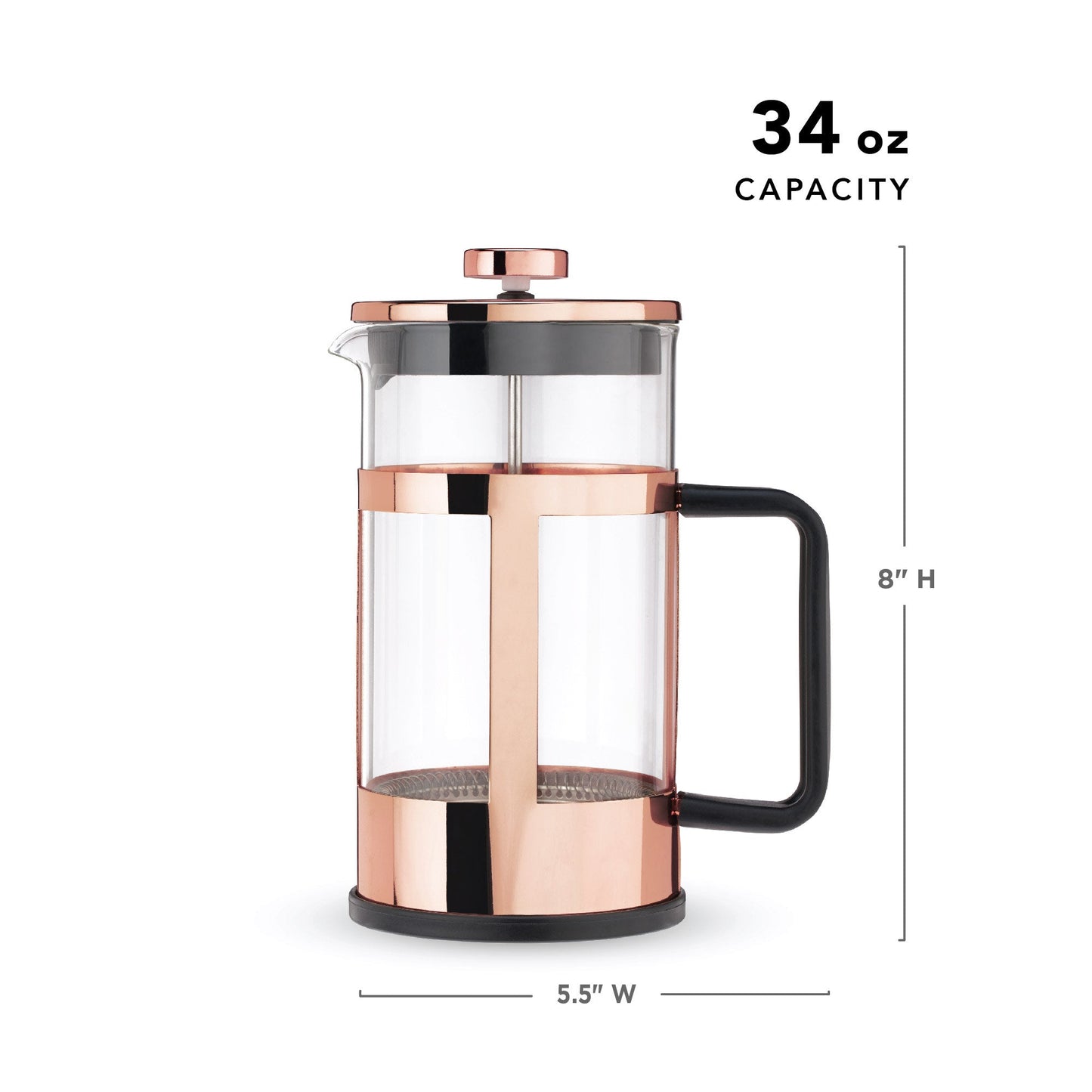 Piper Rose Gold Press Pot - Wisdom of the Womb