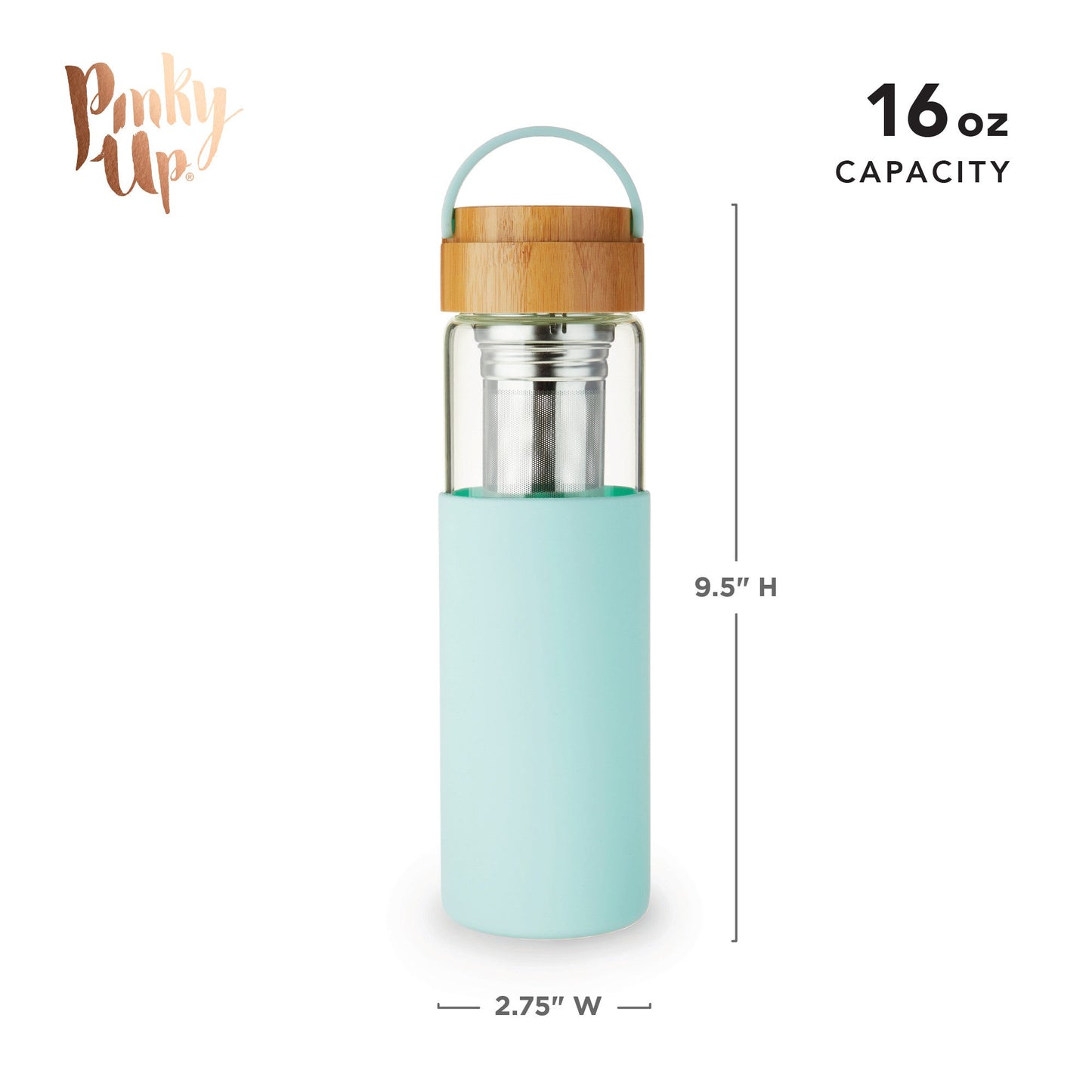 Dana Glass Travel Mug in Turquoise - Wisdom of the Womb