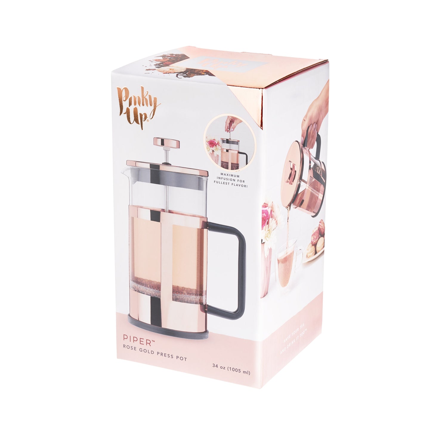 Piper Rose Gold Press Pot - Wisdom of the Womb