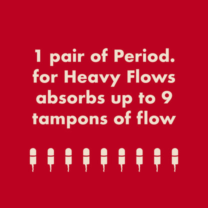 The Extra Coverage High Waisted Period. in Organic Cotton For Heavy Flows - Wisdom of the Womb