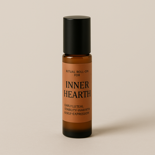 Inner Hearth Ritual Roll-On  For Early Luteal Stability, Warmth & Self-Expression
