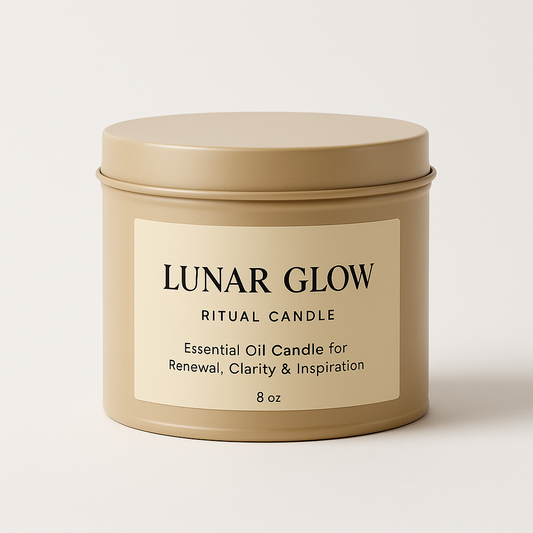 Lunar Glow: Ritual Candle for Renewal, Clarity and Inspiration