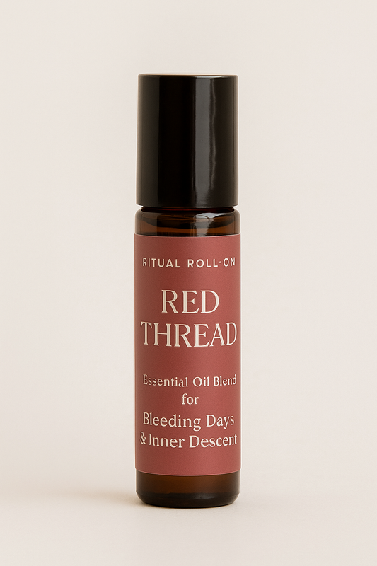 Red Thread Ritual Roll-On for Bleeding Days & Inner Descent