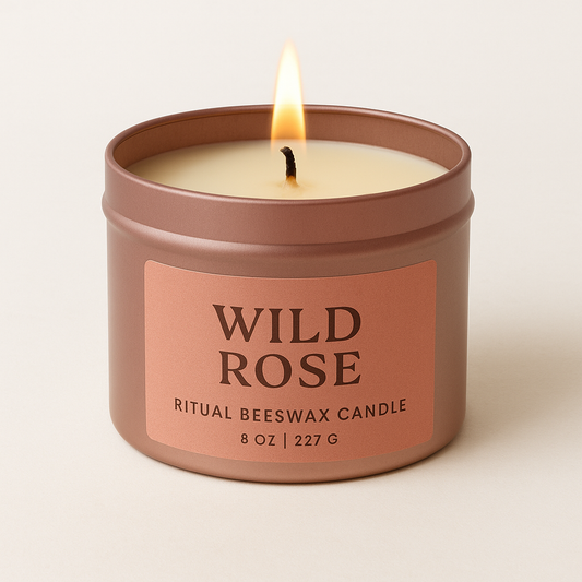 Wild Rose: Ritual Candle for Radiance, Heart Opening and Eros Awakening