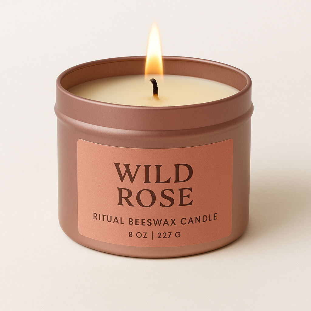 Wild Rose: Ritual Candle for Radiance, Heart Opening and Eros Awakening