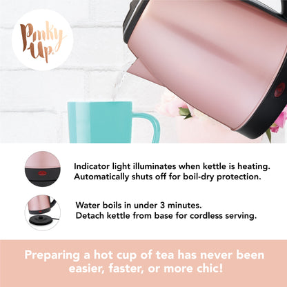 Parker Rose Gold Electric Tea Kettle
