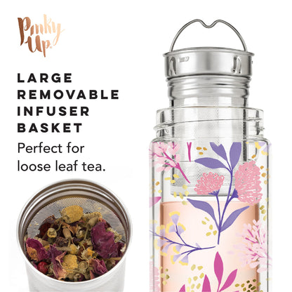 Blair: Botanical Bliss Glass Travel Infuser Mug