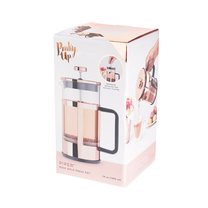 Piper Rose Gold Press Pot