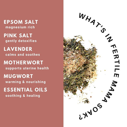 Fertile Mama Bath Soak - 7 oz - Wisdom of the Womb