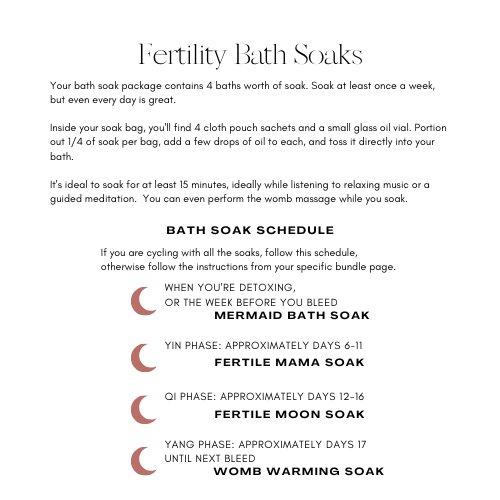 Fertile Moon Bath Soak - Wisdom of the Womb